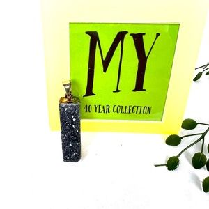 Copper Tone Covered Lava Rock Pendant